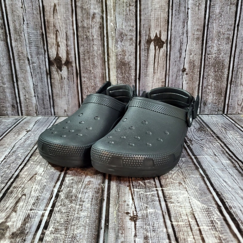 Crocs Unisex Classic Work Clogs Adjustable Slip Resistant Work Shoes M8 W10